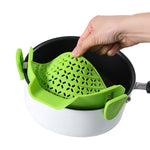 Silicone Pot Side Drain Stopper Kitchen Gadget Spill-Proof Tool