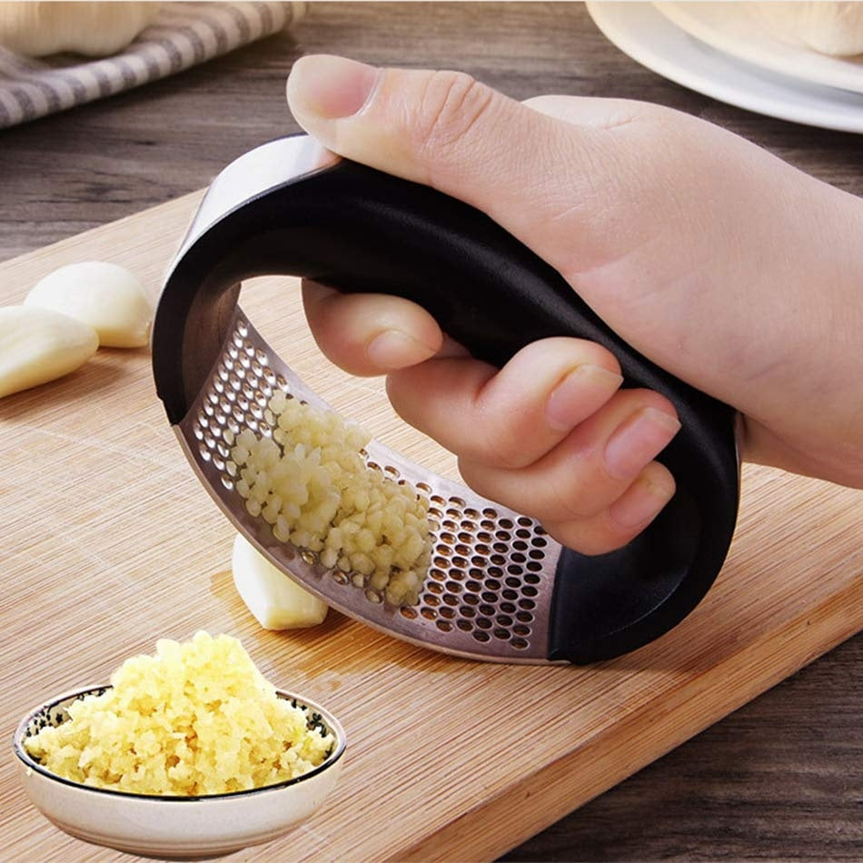 Stainless Steel Garlic Press Masher Manual Kitchen Tool