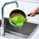 Silicone Pot Side Drain Stopper Kitchen Gadget Spill-Proof Tool