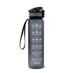 Leakproof Cycling Sports Water Bottle – 1L Motivational Fitness Cup