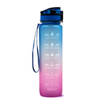 Leakproof Cycling Sports Water Bottle – 1L Motivational Fitness Cup