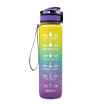 Leakproof Cycling Sports Water Bottle – 1L Motivational Fitness Cup