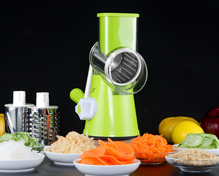 Manual Mandoline Vegetable Slicer – Multifunctional Round Kitchen Cutter
