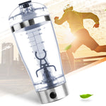 Electric USB Protein Shake Stirrer Bottle – Portable Vortex Blender 600ml