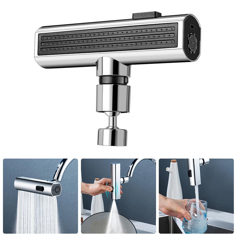 Kitchen Faucet Waterfall Outlet | Splash-Proof 3-in-1 Pull-Down Sprayer