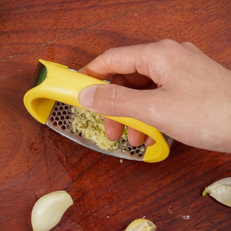 Stainless Steel Garlic Press Masher Manual Kitchen Tool