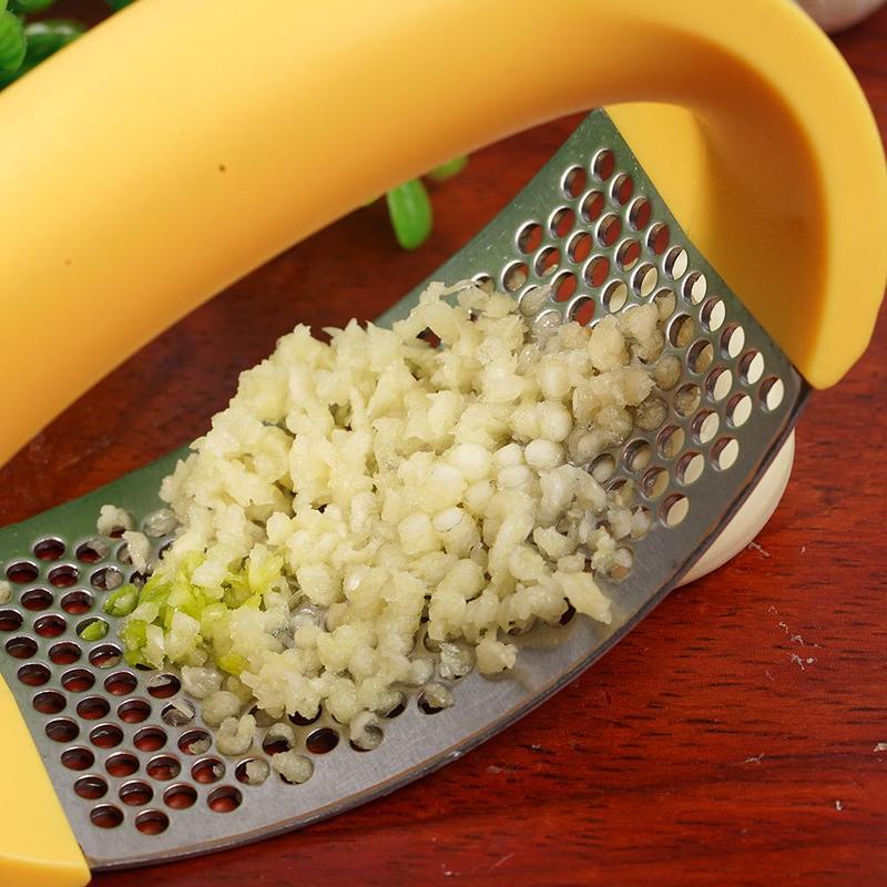 Stainless Steel Garlic Press Masher Manual Kitchen Tool