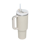 40 Oz Stainless Steel Insulated Tumbler with Handle & Straw