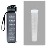 Leakproof Cycling Sports Water Bottle – 1L Motivational Fitness Cup