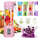 USB Rechargeable Mini Fruit Juice Mixer | Portable 6-Blade Smoothie Blender