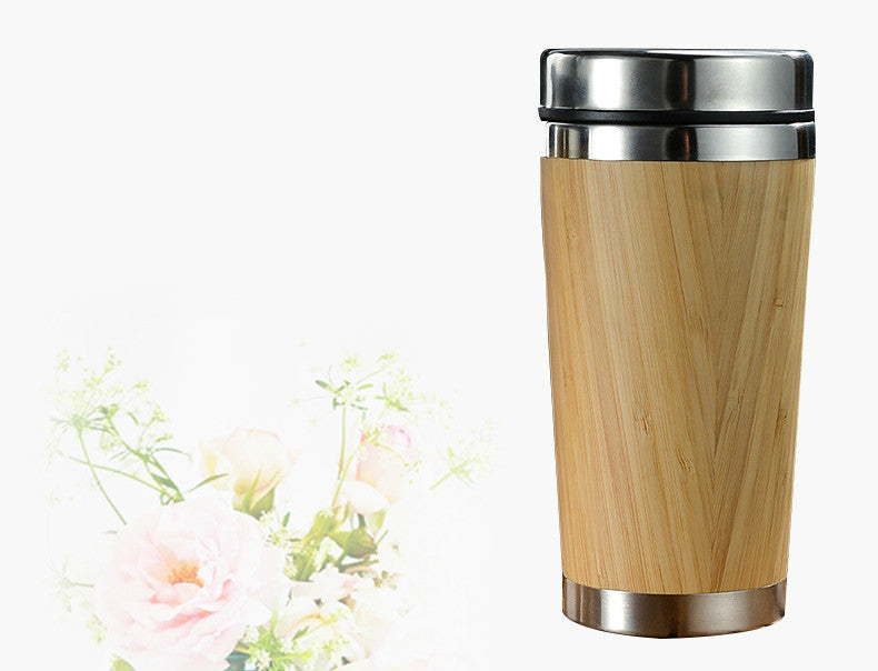Eco-Friendly Bamboo Coffee Cup – Double Wall Insulated Travel Mug