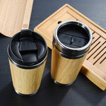 Eco-Friendly Bamboo Coffee Cup – Double Wall Insulated Travel Mug