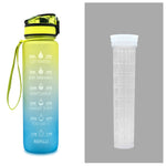 Leakproof Cycling Sports Water Bottle – 1L Motivational Fitness Cup