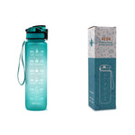 Leakproof Cycling Sports Water Bottle – 1L Motivational Fitness Cup