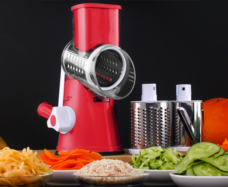 Manual Mandoline Vegetable Slicer – Multifunctional Round Kitchen Cutter