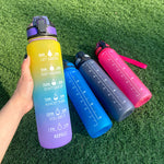 Leakproof Cycling Sports Water Bottle – 1L Motivational Fitness Cup