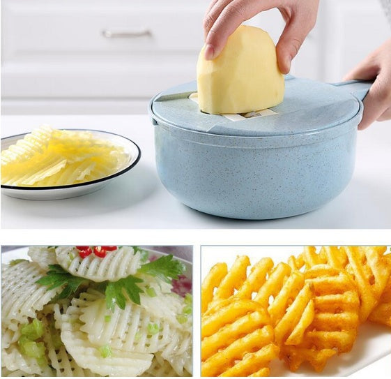 8 in 1 Mandoline Slicer – Multifunction Vegetable Cutter & Grater