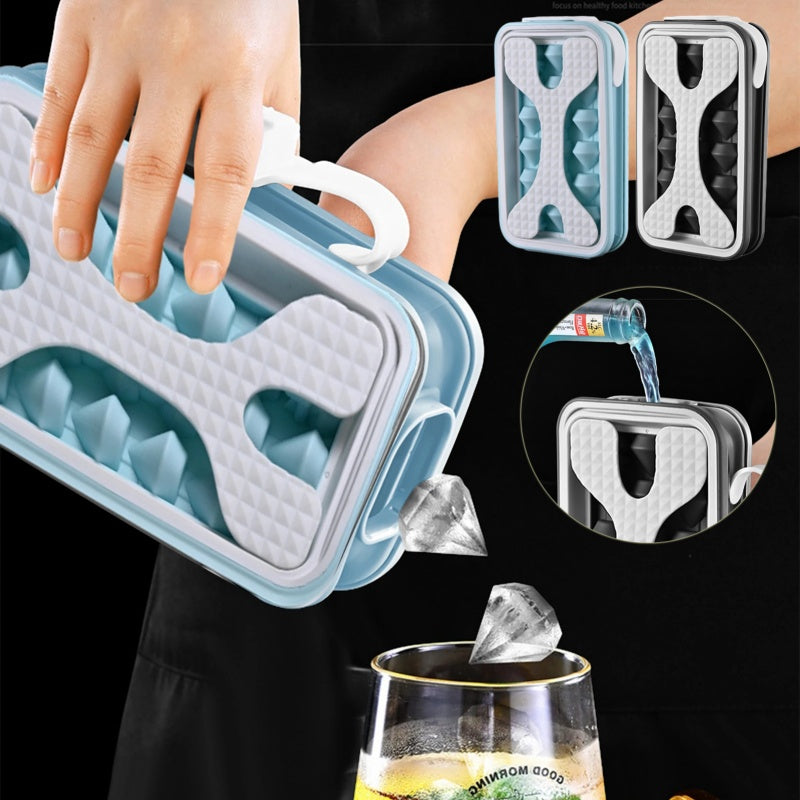 2-in-1 Portable Silicone Ice Ball Mold & Water Bottle | Ice Cube Maker