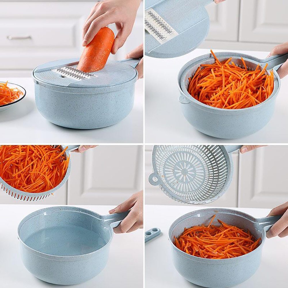 8 in 1 Mandoline Slicer – Multifunction Vegetable Cutter & Grater