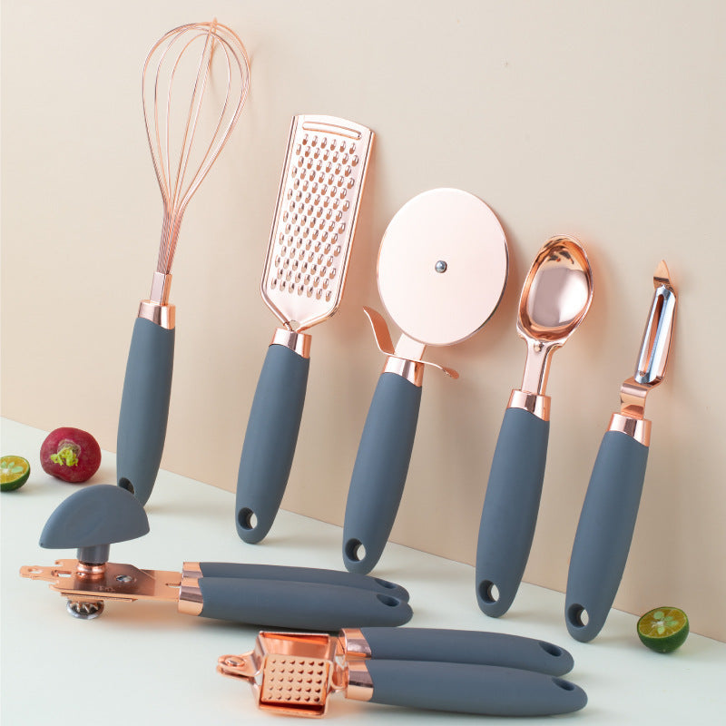 Kitchen Copper Plated Peeler Set Household Vegetable Tool