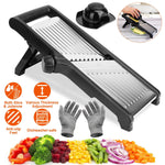 1Pc Mandoline Food Slicer – Adjustable Stainless Steel Vegetable Cutter