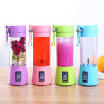 USB Rechargeable Mini Fruit Juice Mixer | Portable 6-Blade Smoothie Blender
