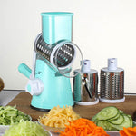 Manual Mandoline Vegetable Slicer – Multifunctional Round Kitchen Cutter