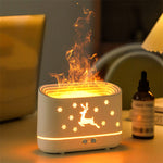 Humidifier Diffuser Flame Effect – Quiet Aromatherapy Atmosphere Lamp