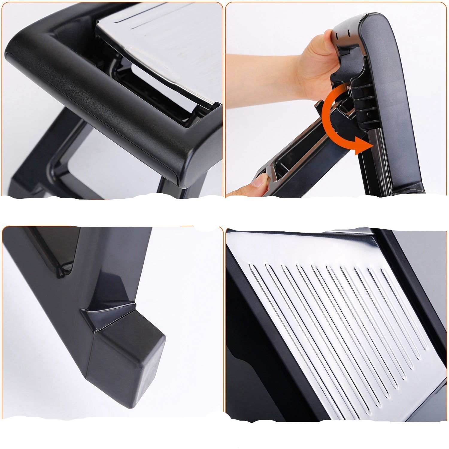 1Pc Mandoline Food Slicer – Adjustable Stainless Steel Vegetable Cutter