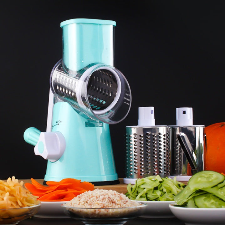 Manual Mandoline Vegetable Slicer – Multifunctional Round Kitchen Cutter