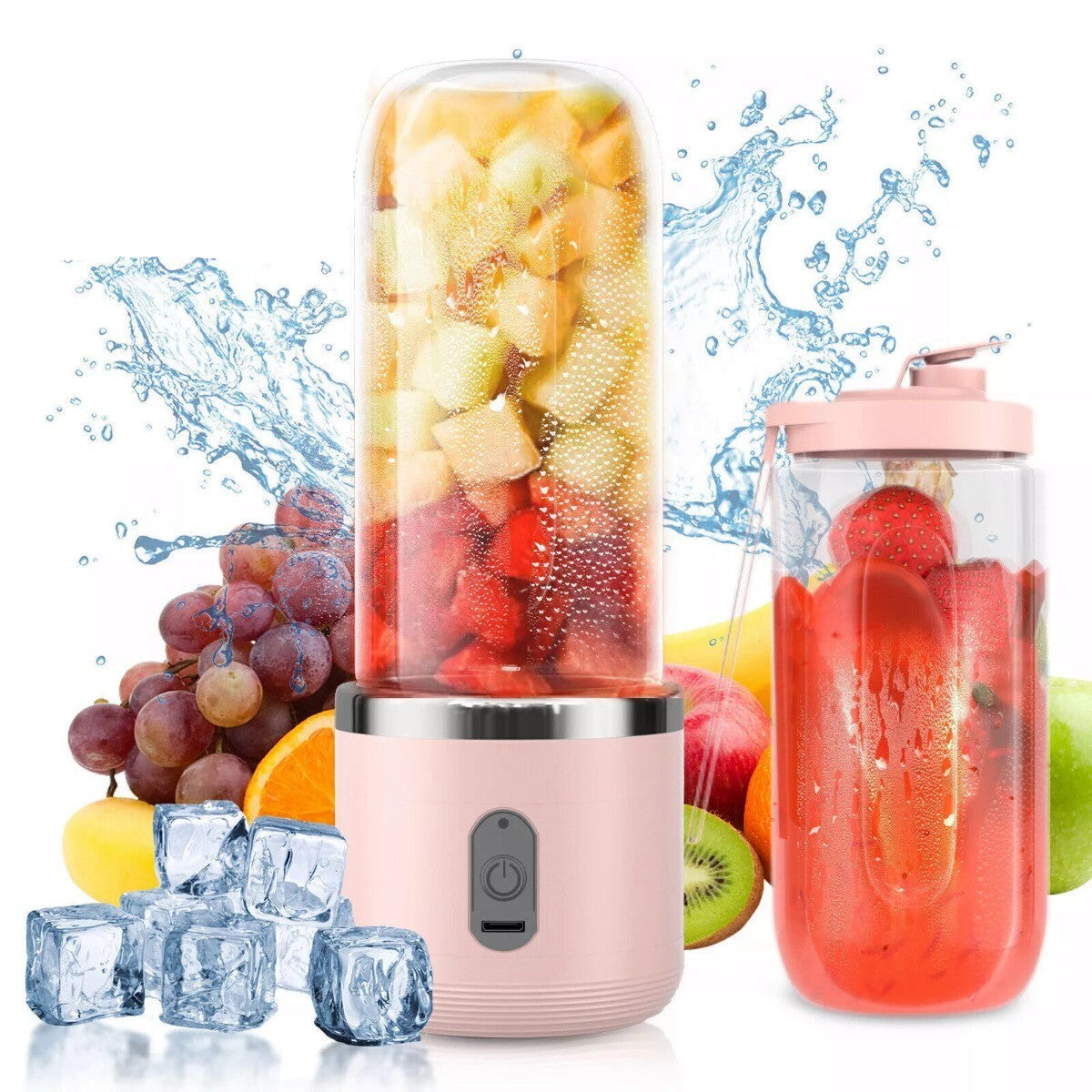 Portable Electric Blender – Rechargeable Smoothie & Juice Maker