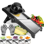 1Pc Mandoline Food Slicer – Adjustable Stainless Steel Vegetable Cutter