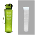 Leakproof Cycling Sports Water Bottle – 1L Motivational Fitness Cup